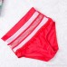Anshinto Women Bikini Set [2-Piece] Swimsuit [Lace up] Padded Bra Suit Red B0793CFL3C